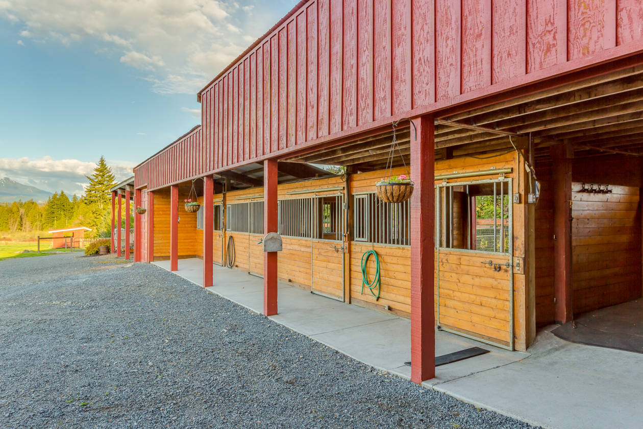Spring Meadow Farm, view equestrian acreage and restored vintage home