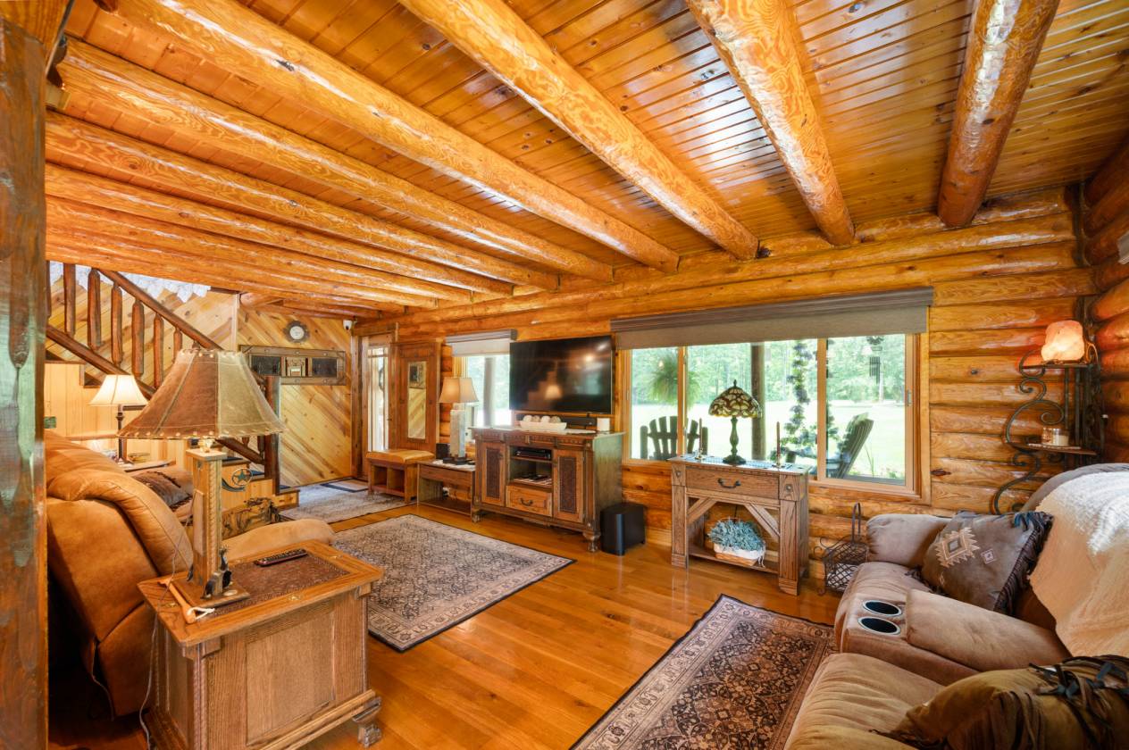 Extraordinary 30+ acre estate with log cabin home - photo 6