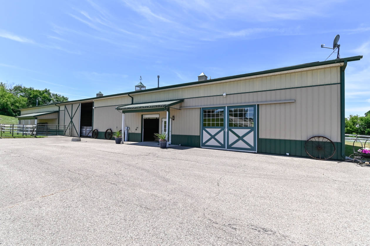 Private equestrian estate nestled on 13 acres with countryside views