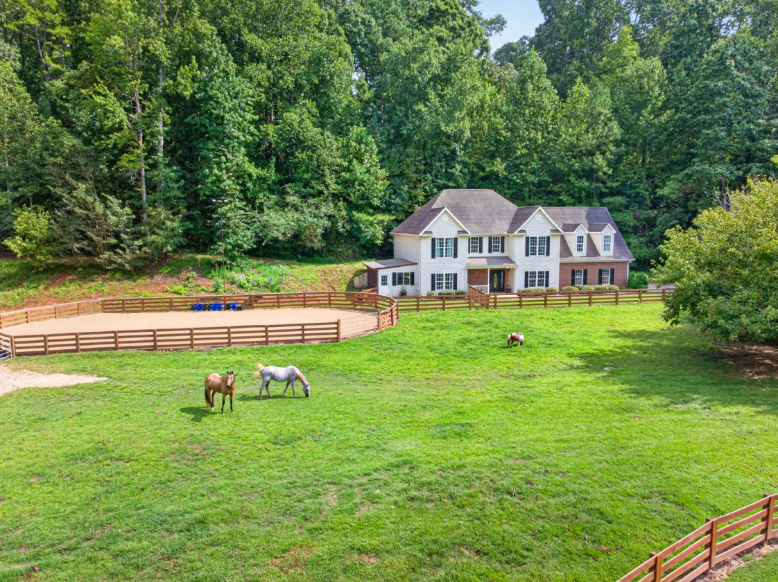 8.52 Acre horse farm with creek and home - photo 1