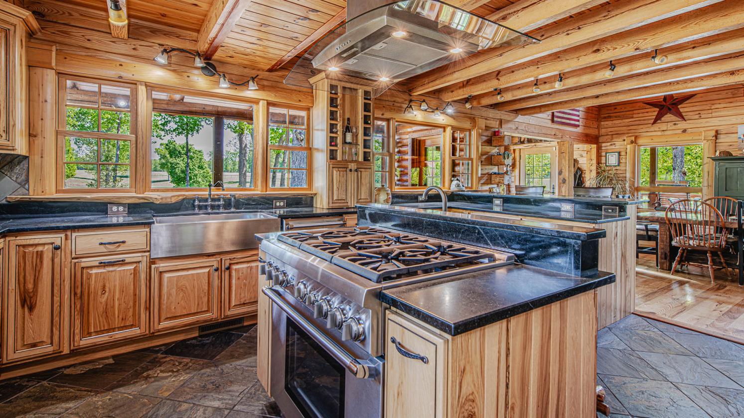 243-Acre Horse Farm w/ Log Home & Stable - photo 15