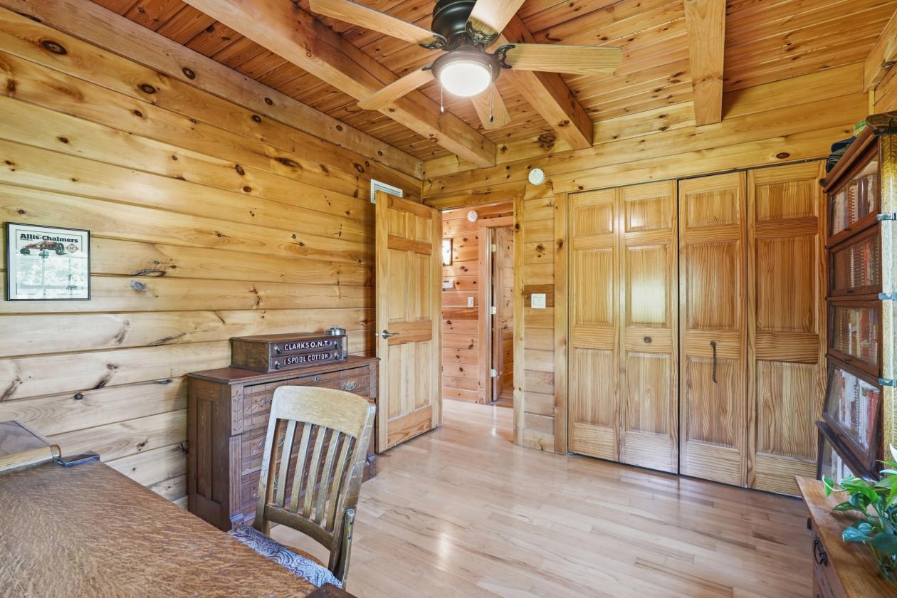 Custom Log Cabin with Shop/Horsebarn and Pond - photo 14