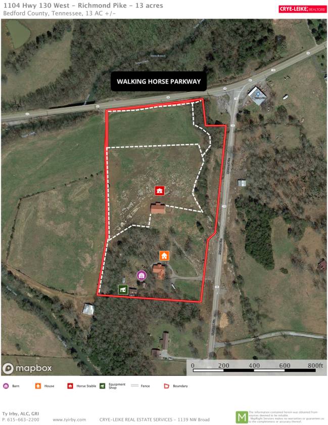 MIDDLE TENNESSEE HORSE COUNTRY Horse Farm with HOME, STABLES, 13