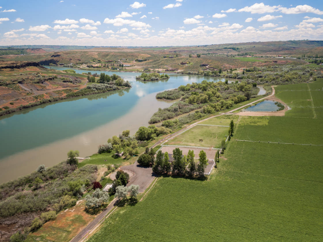 Lovely 67+/ acre Hagerman Valley farm with a 1/2 mile