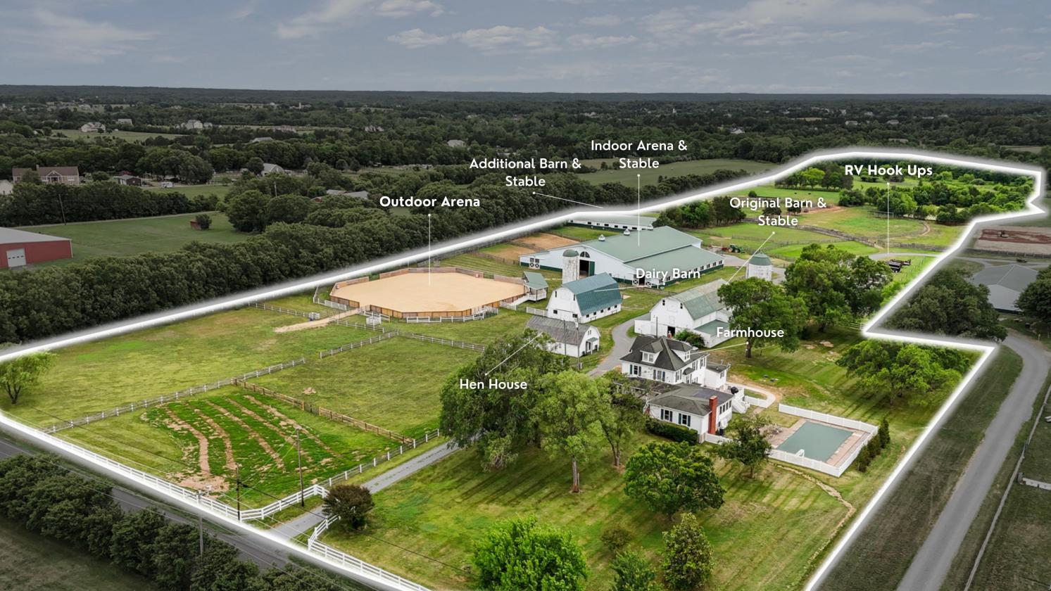 57 Stalls Indoor Arena ~Outdoor Arena ~25 Acres - photo 1