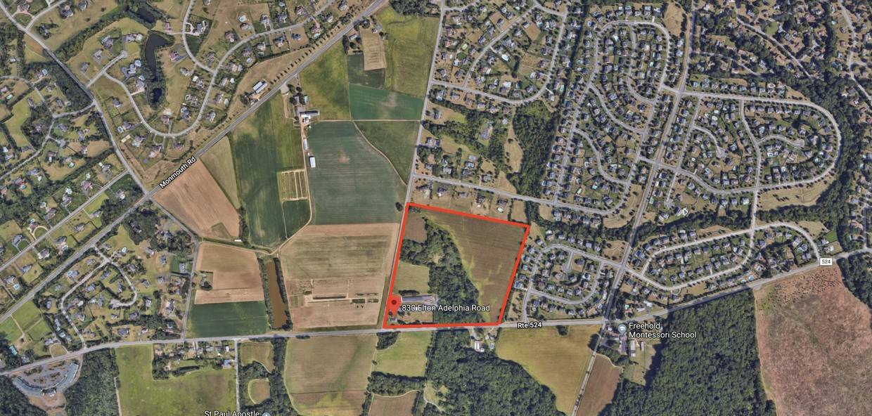 36 acres farm assessed and 4 acres residential Freehold, Monmouth