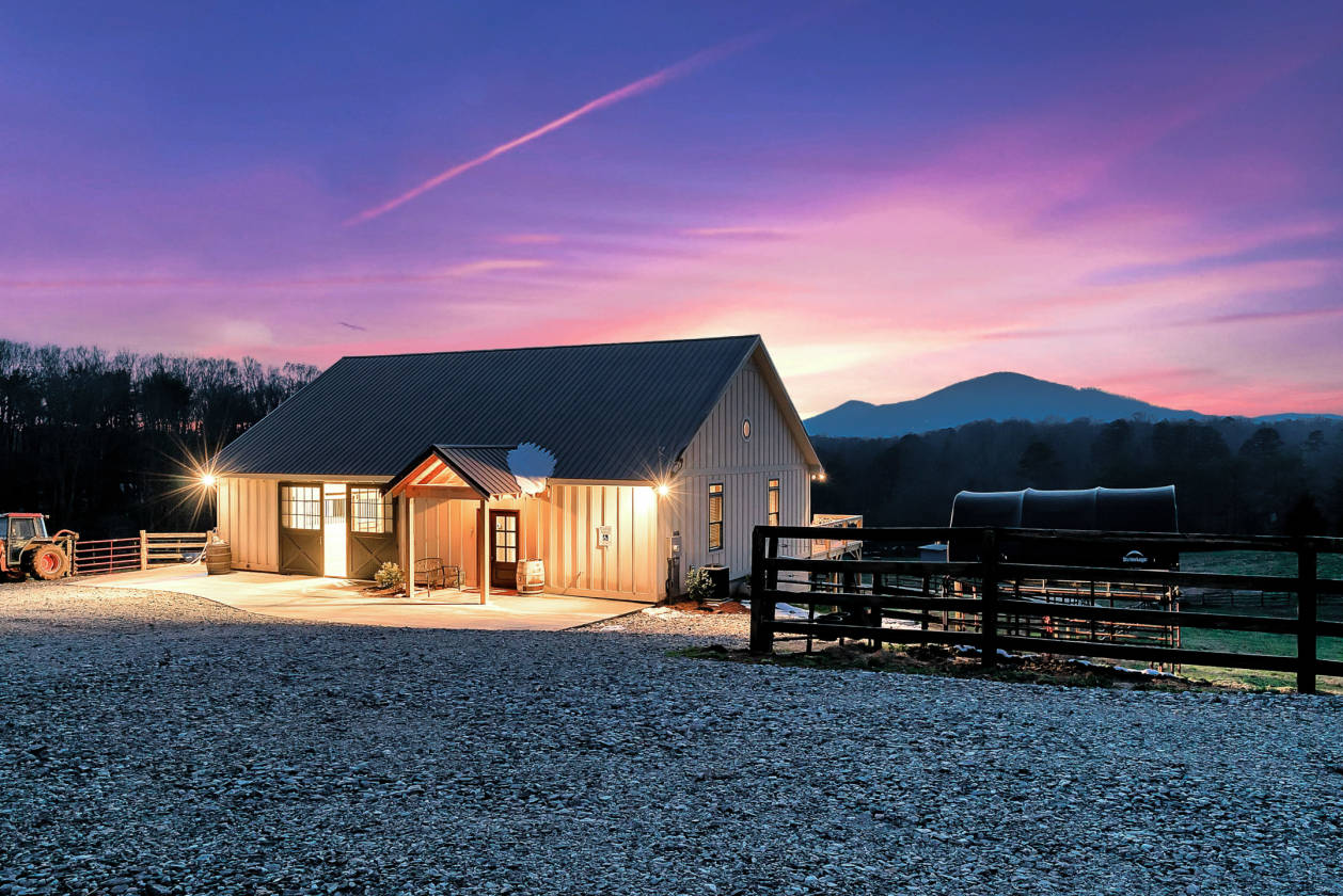 North GA Horse Farm with Luxury Craftsman Home, New 4Stall