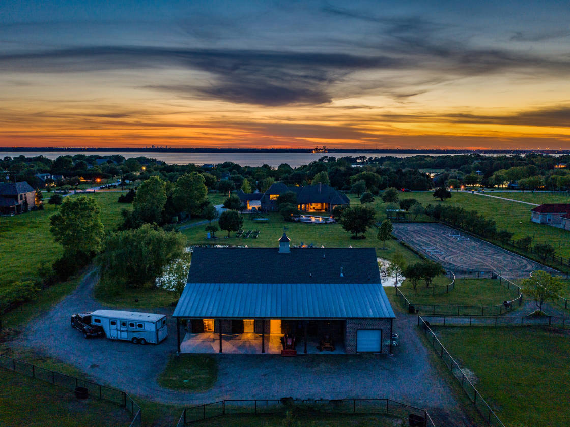 Luxury equestrian estate for sale with dressage arena and barn Heath