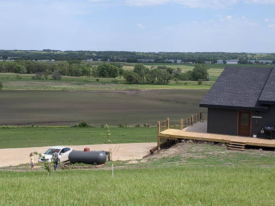 Custom built home on bluffs overlooking BIg Stone Lake with... Big Stone City, Roberts County