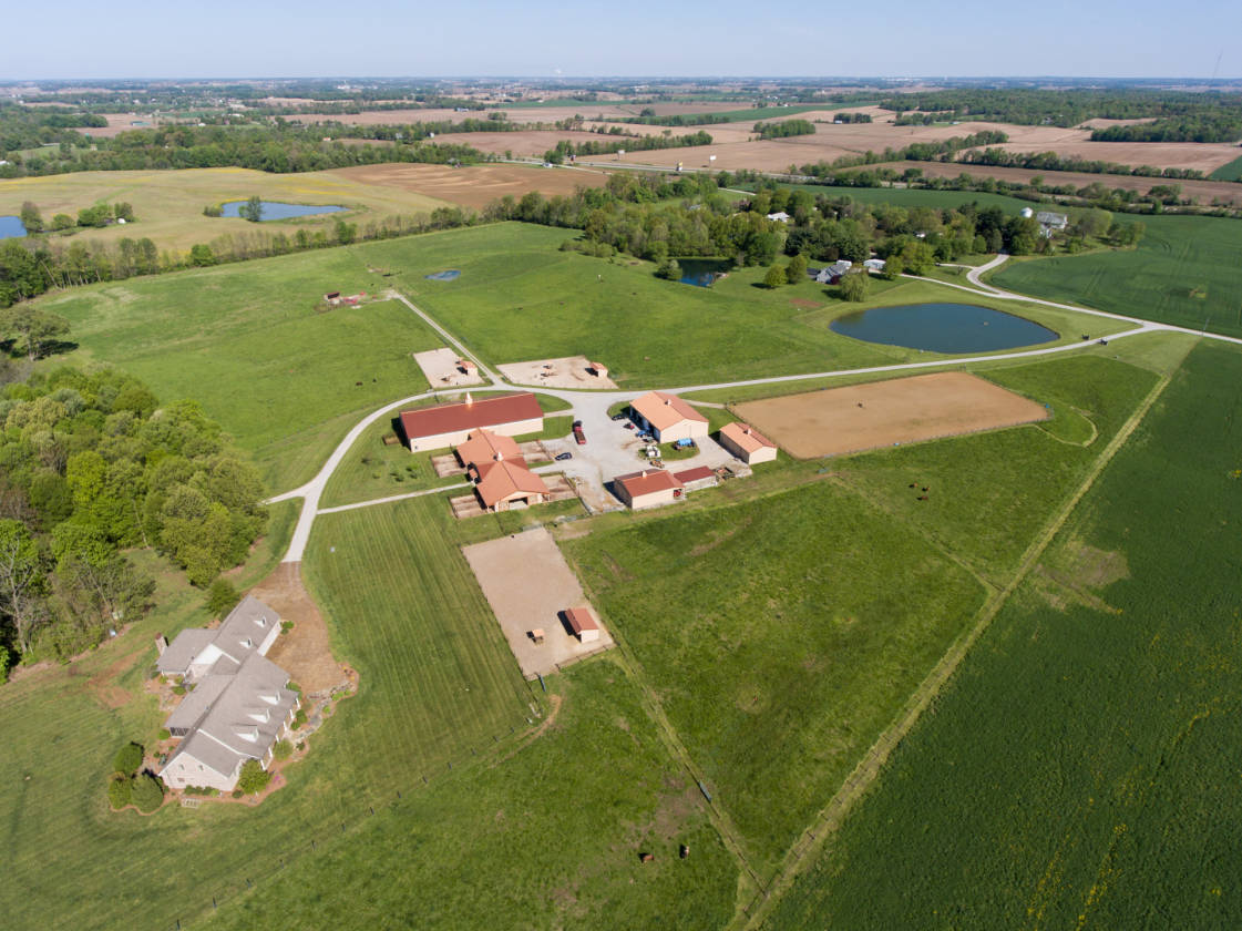 Southwestern Indiana Equestrian Estate on 40 Acres with Custom Home