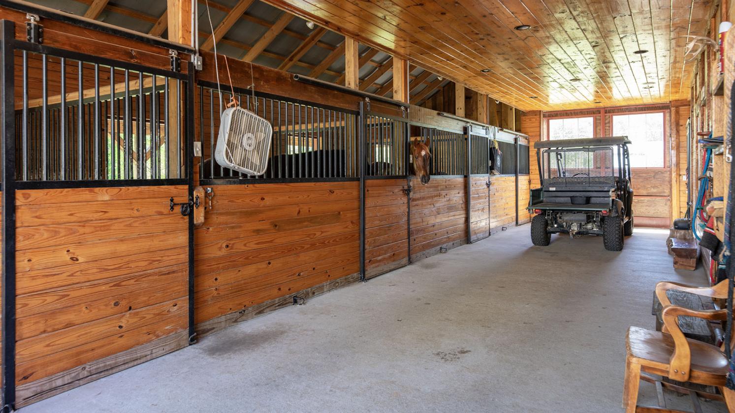 243-Acre Horse Farm w/ Log Home & Stable - photo 6