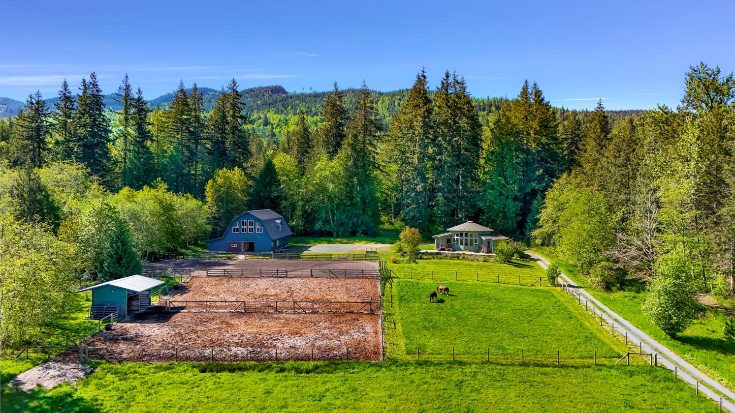Unique Horse property with gorgeous views of Sumas mountain ...