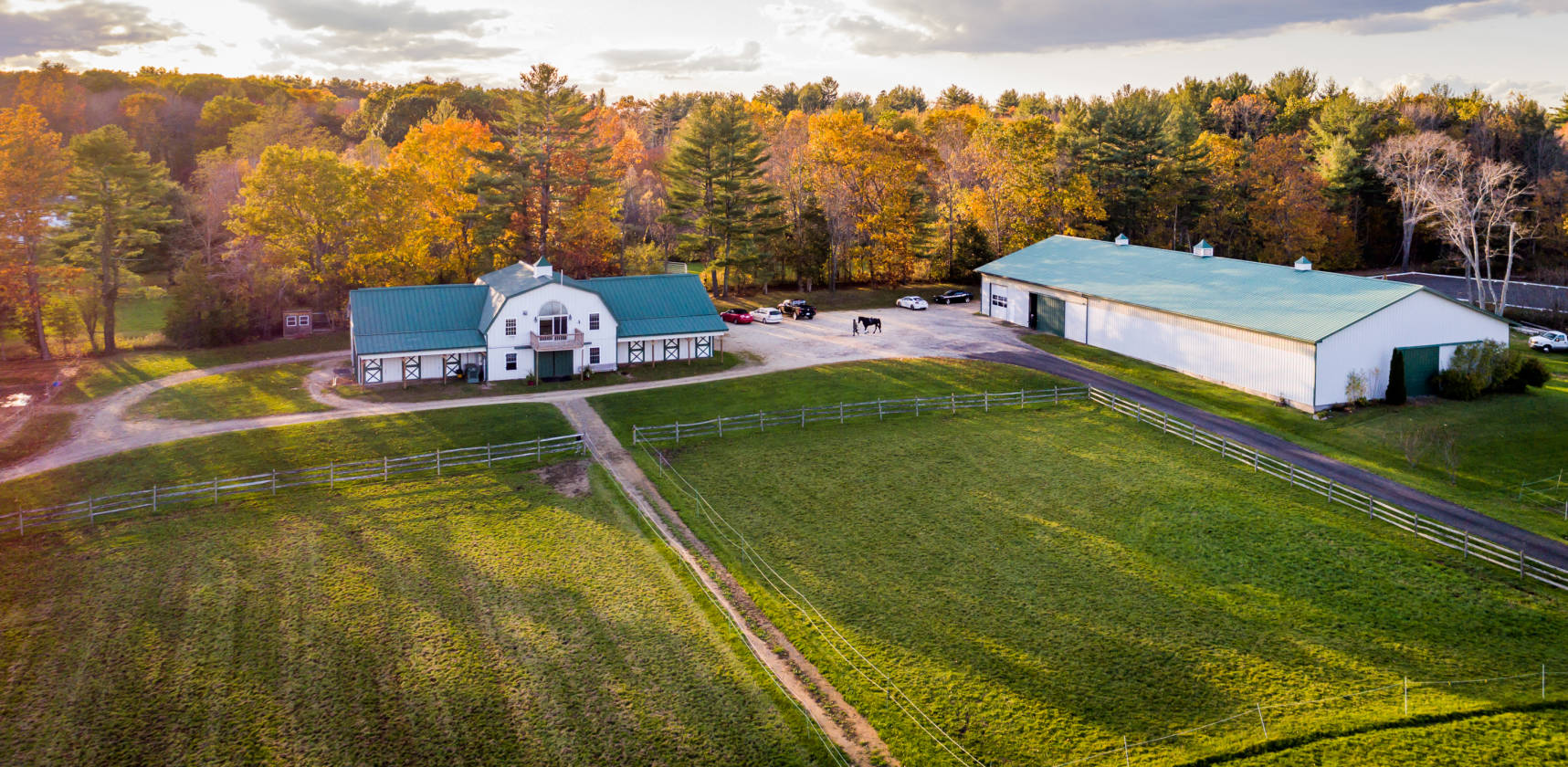 Horse farm in the beautiful New Hampshire seacoast Hampton Falls