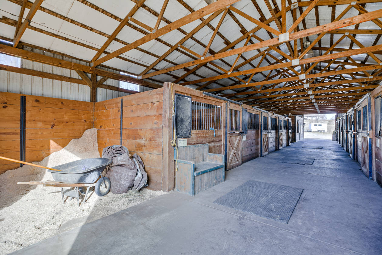 12 Stall Horse Barn, Arena, Beautiful Views of 39+ Acres Kansas City