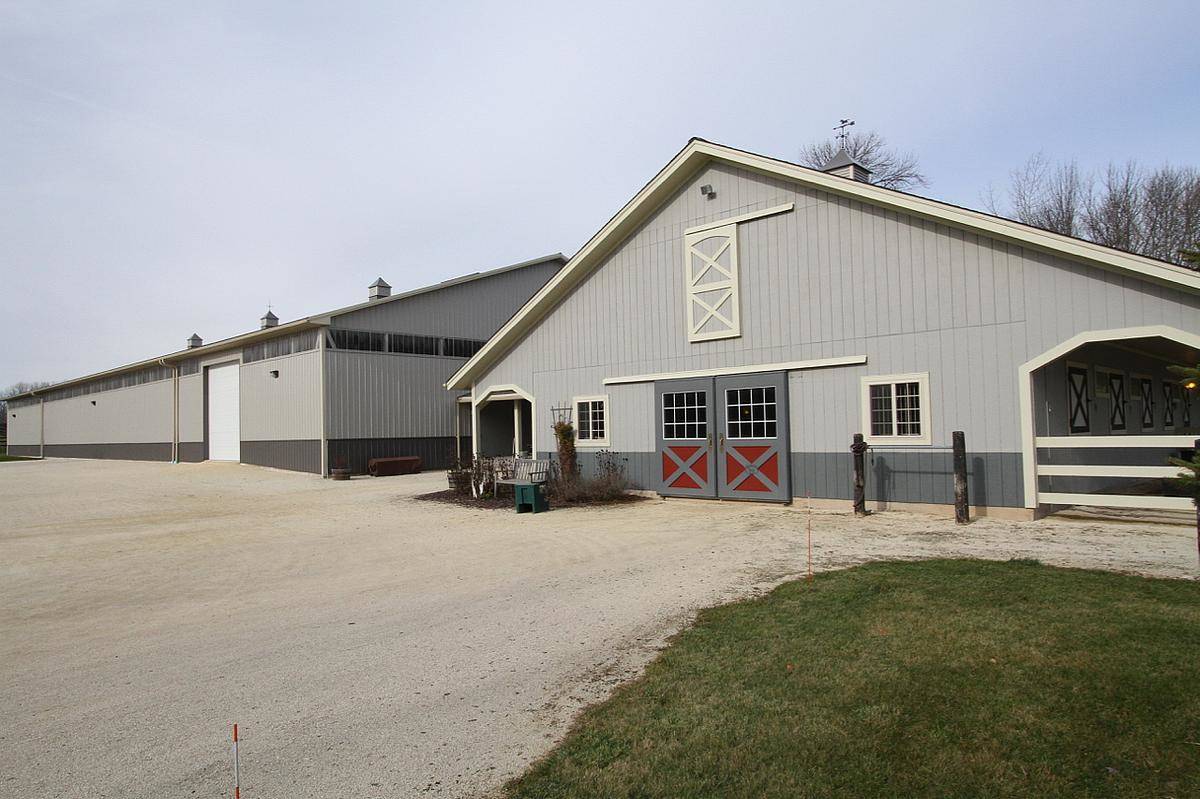 18 Acre Lake Michigan Equestrian Estate with Indoor Arena in