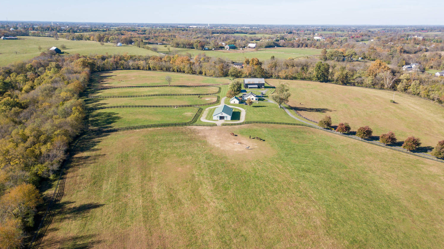 Spectacular 51.45 Acre Horse Farm with Luxury Home in Midway