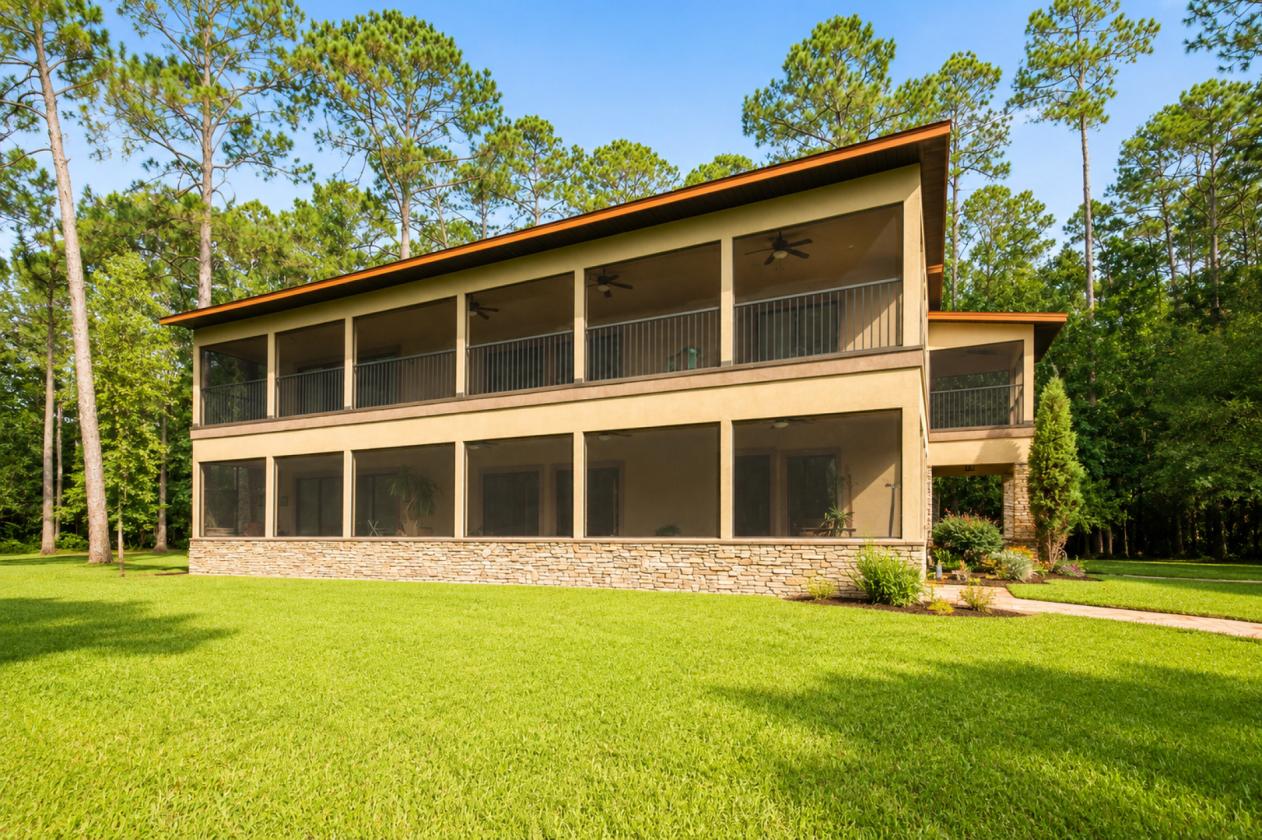Luxury lake estate with acreage and horse stalls - photo 4