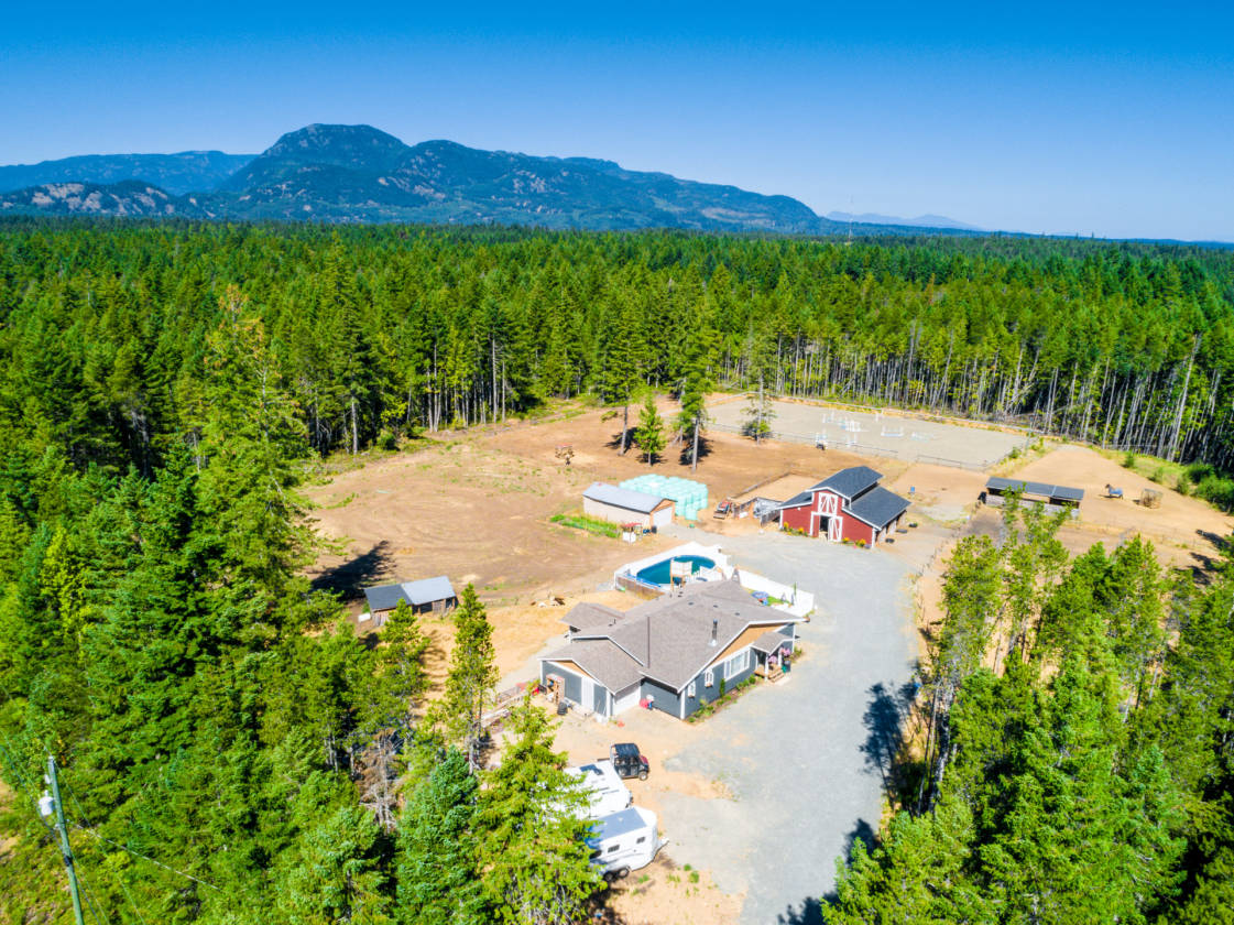 Expansive Equestrian Estate Acreage With Home, Barn, and Lighted Riding... Qualicum Beach