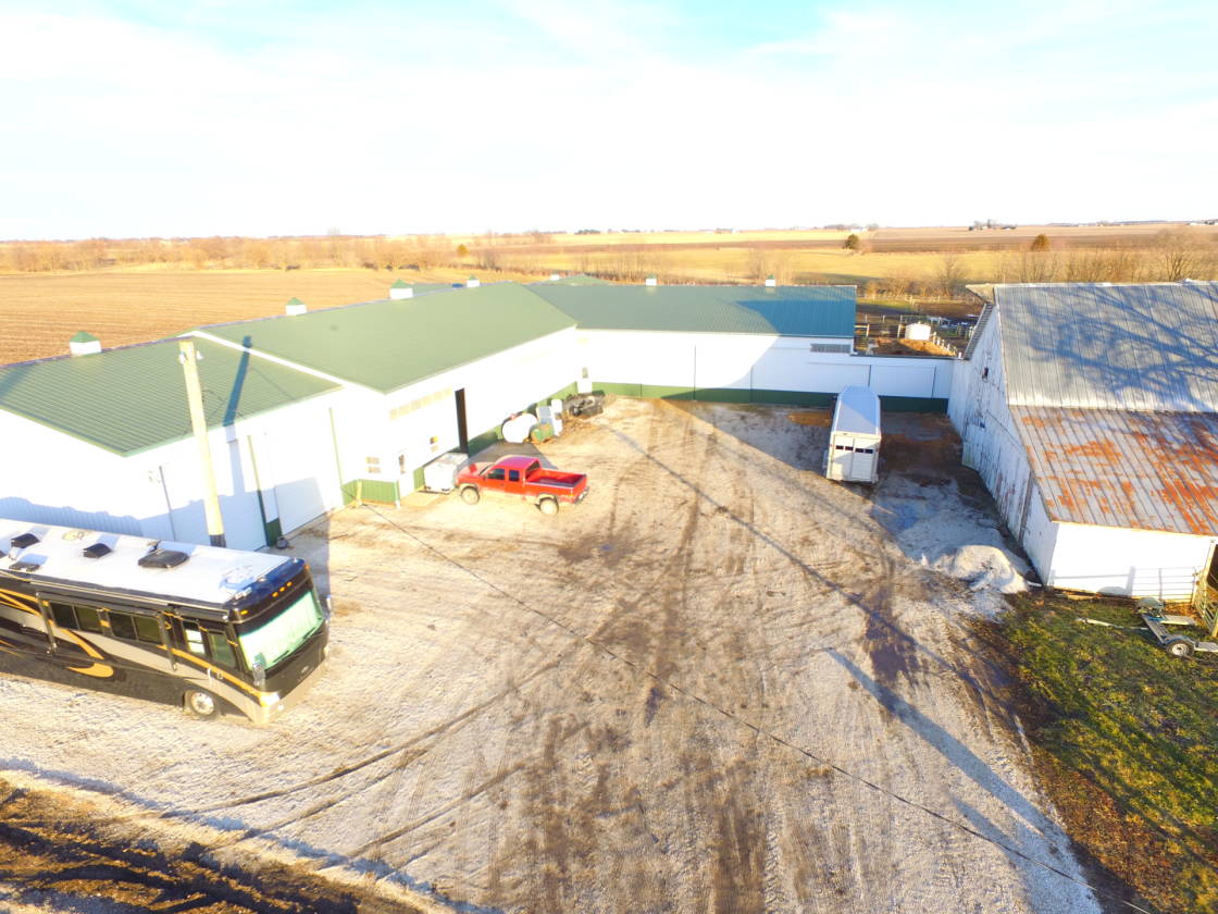 Northwest Indiana Equestrian Estate with remodeled home and huge indoor