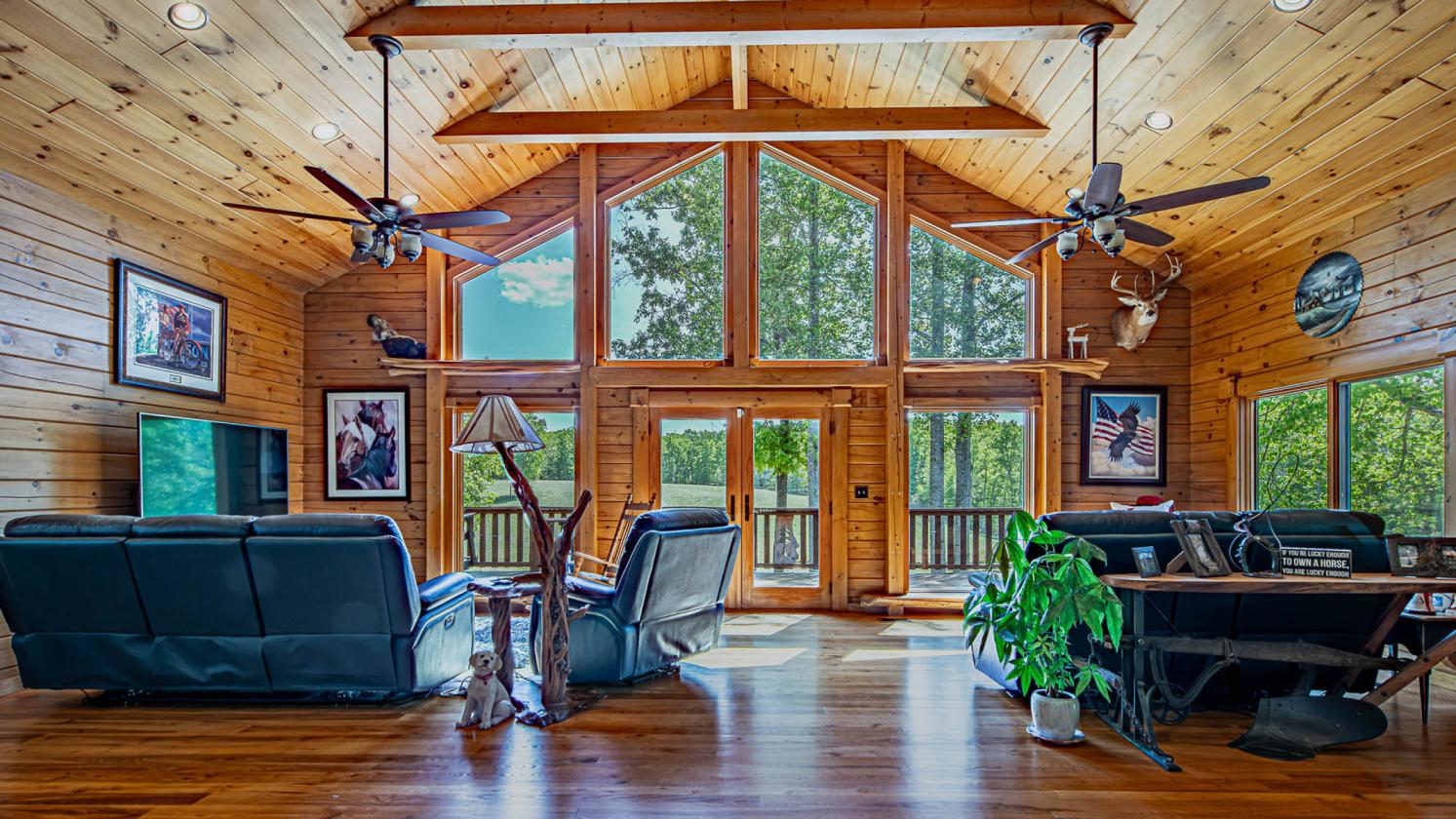 243-Acre Horse Farm w/ Log Home & Stable - photo 13