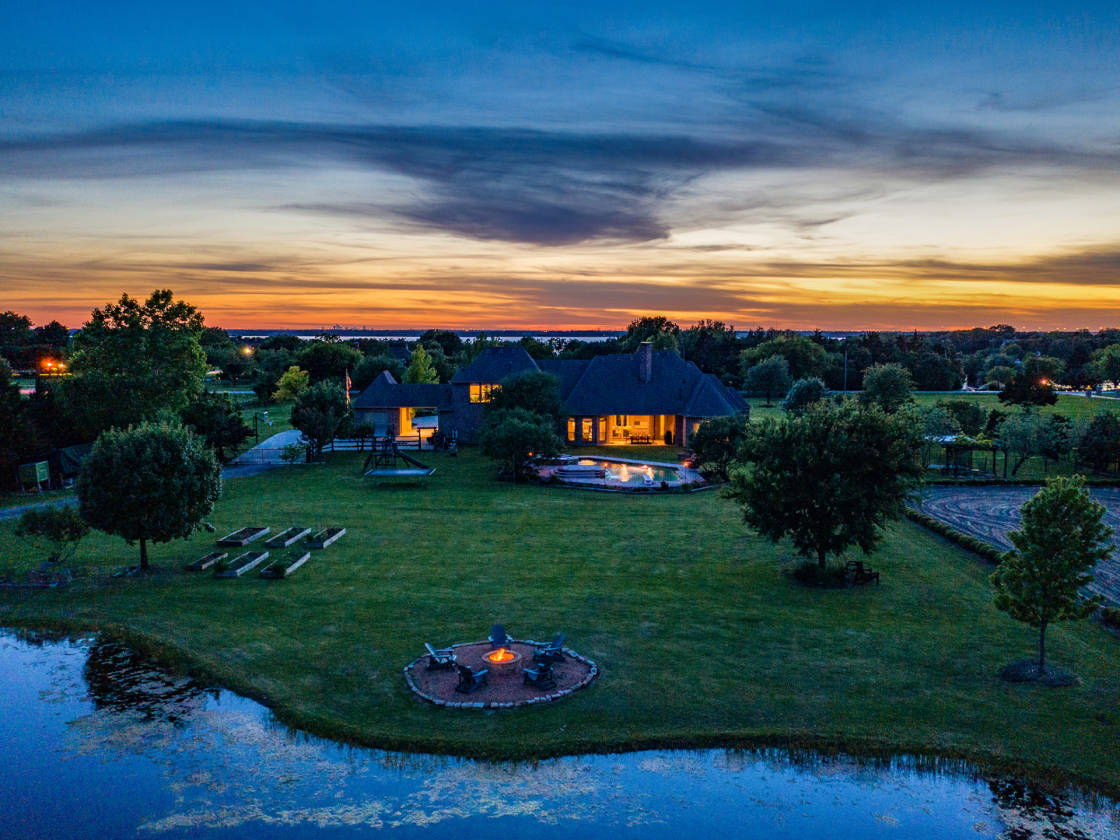 Luxury equestrian estate for sale with dressage arena and barn Heath