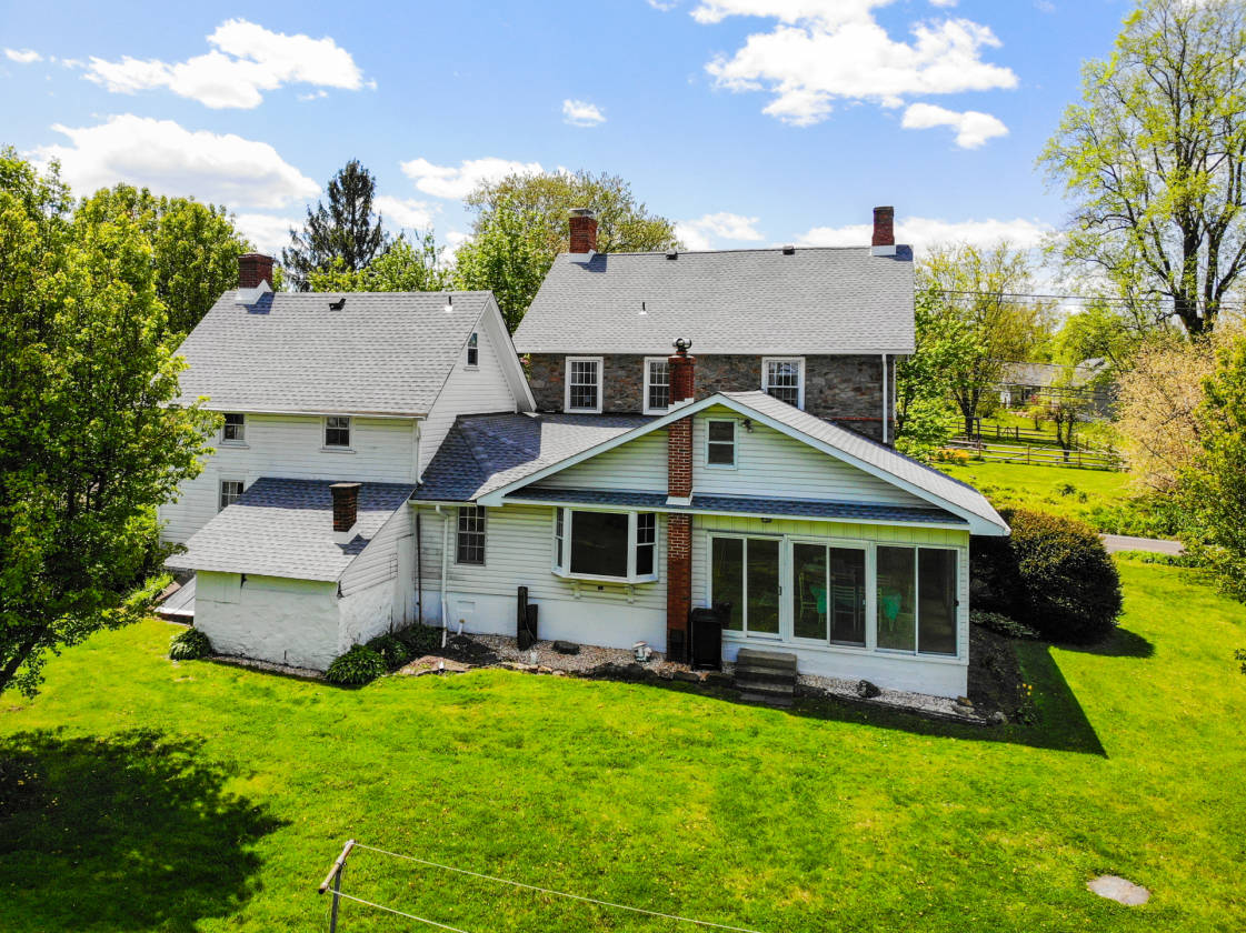 17 Acres Bucks County PA with Stone Farmhouse, Guest... Quakertown