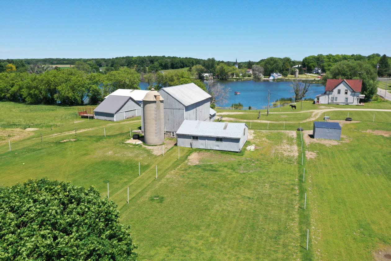 Unique Equestrian Hobby Farm on 17 acres with lake frontage Kewaskum