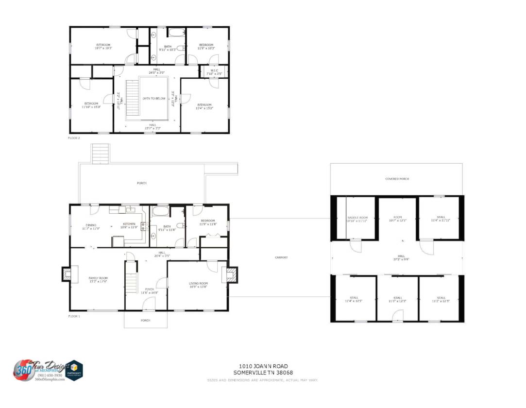 Fayette County Tennessee Horse Property With Classic Colonial Home Somerville, Fayette County