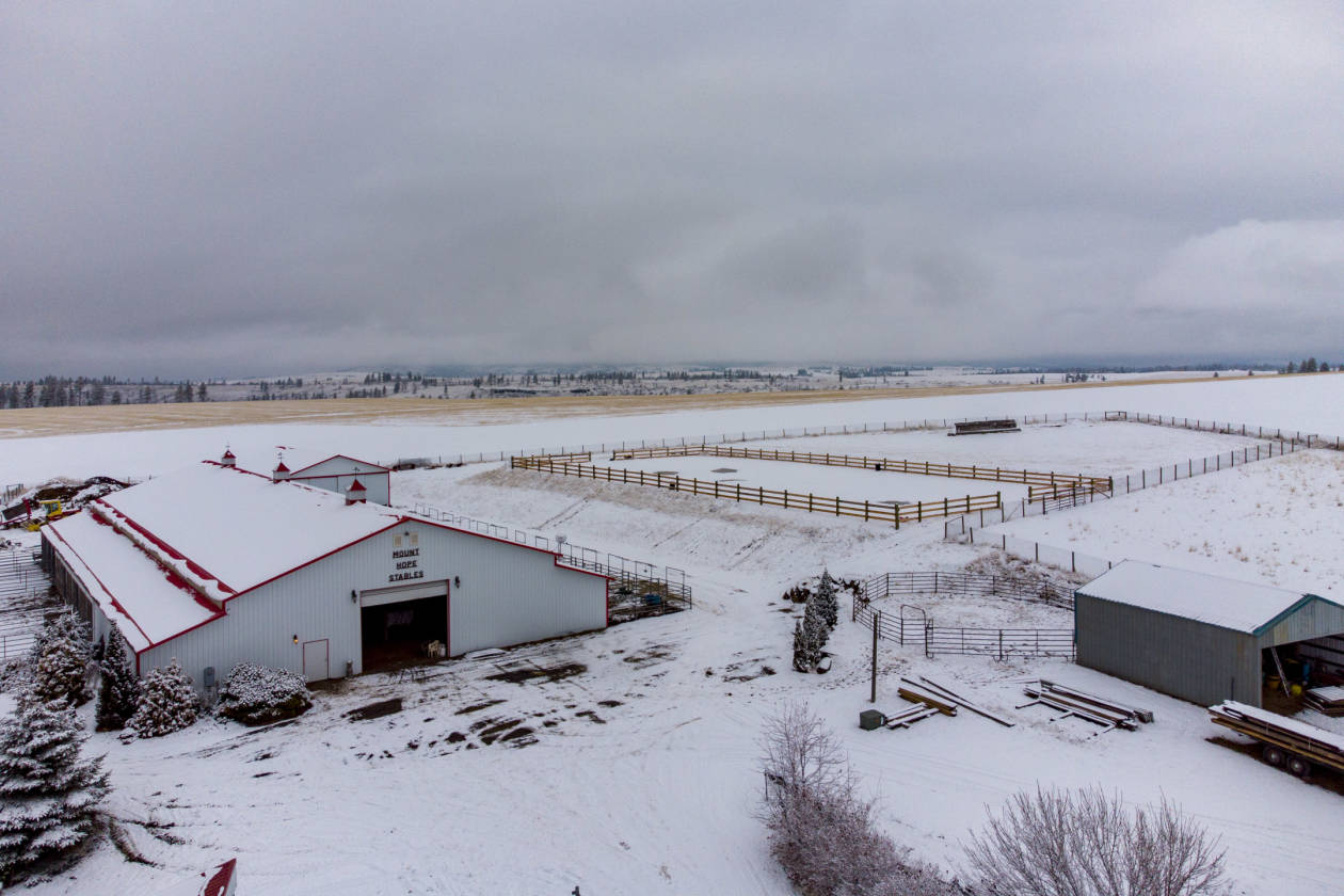 Mount Hope Stables producing horse property Fairfield, Spokane County, Washington