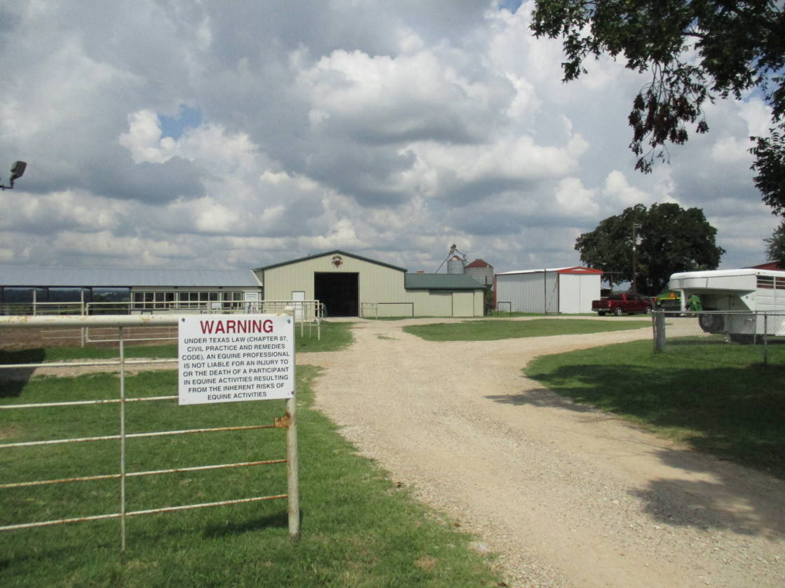 views with two arenas, 35 stalls ,updated home on 57 plus