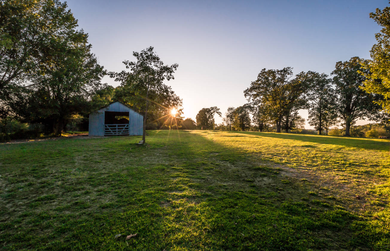 Luxury estate on 43+ acres with equestrian pastures, barn, and