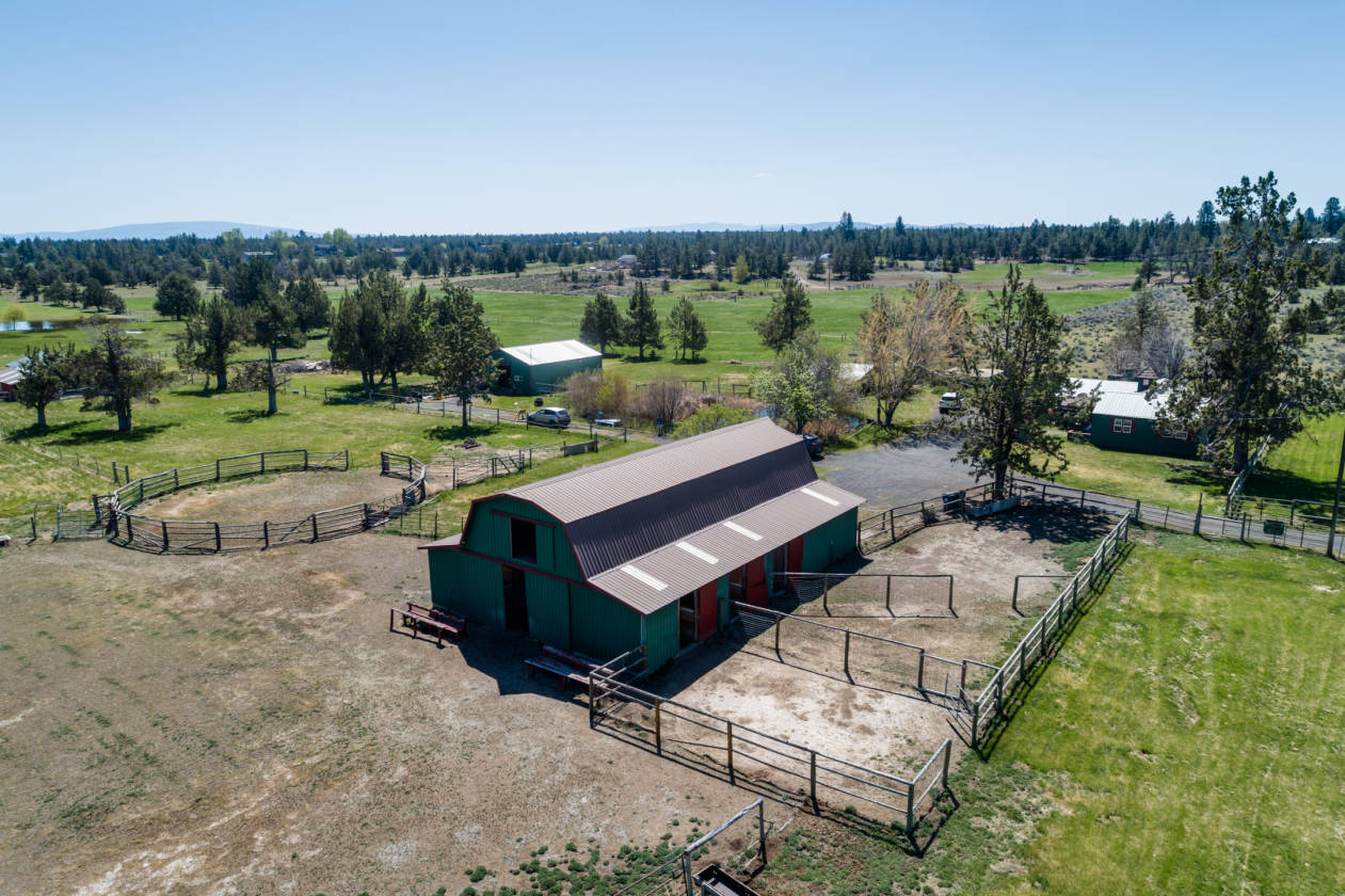 Small acreage, with original farm house and good horse setup Bend