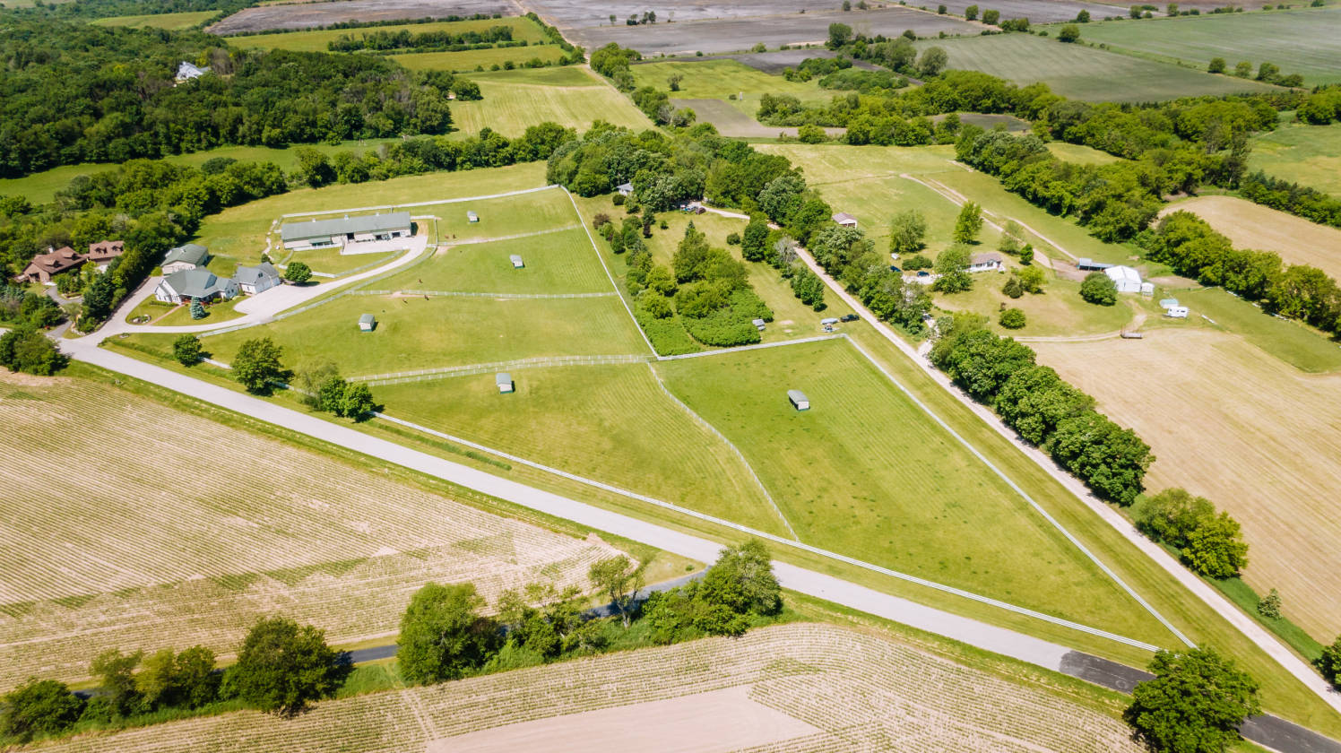 Private equestrian estate nestled on 13 acres with countryside views