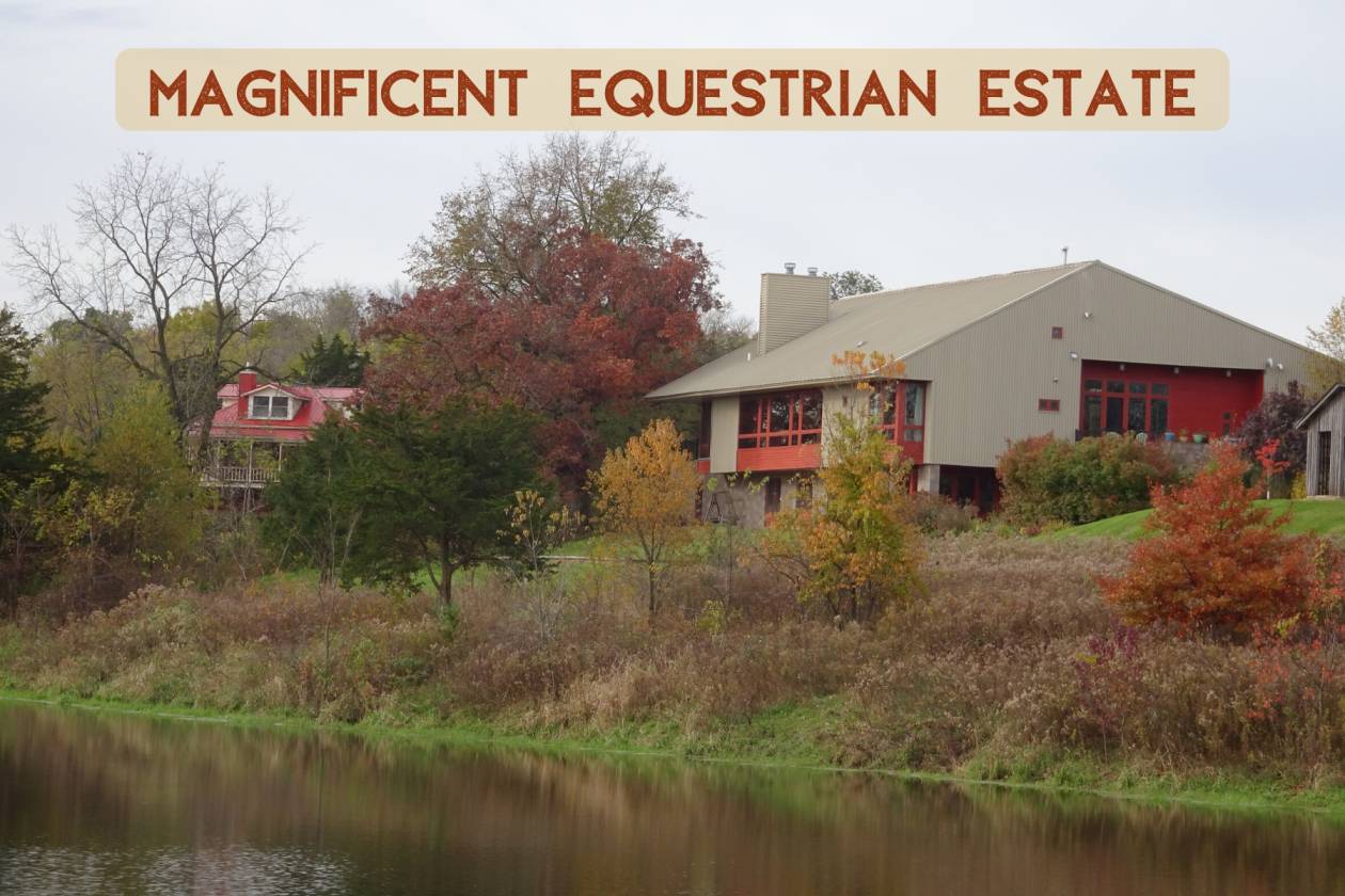 Magnificent Equestrian Estate in Wisconsin with Main House + Guest
