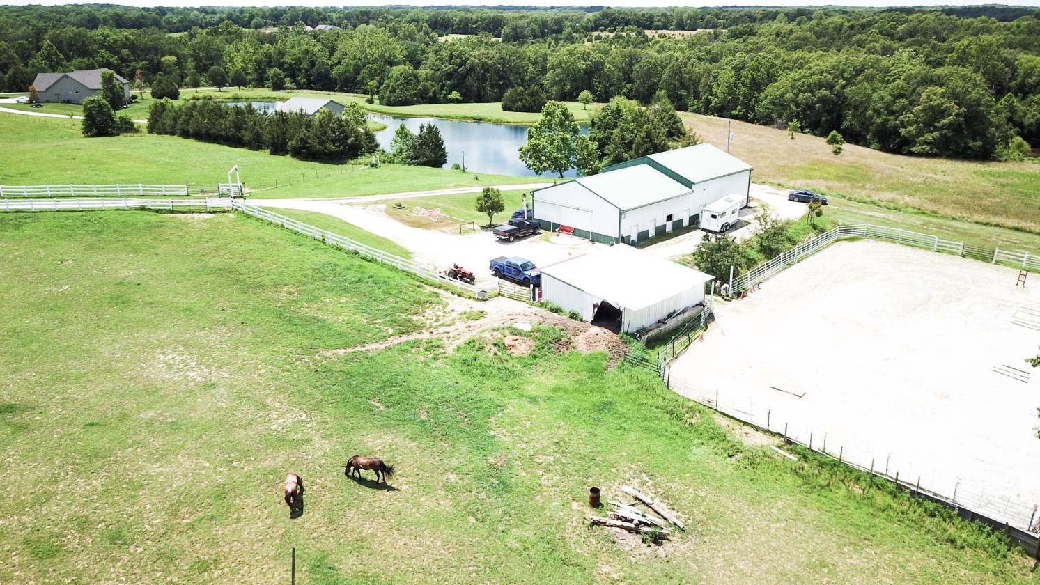 Barndominium in progress! 8+/ acre buildable lot w/horse barn, arena
