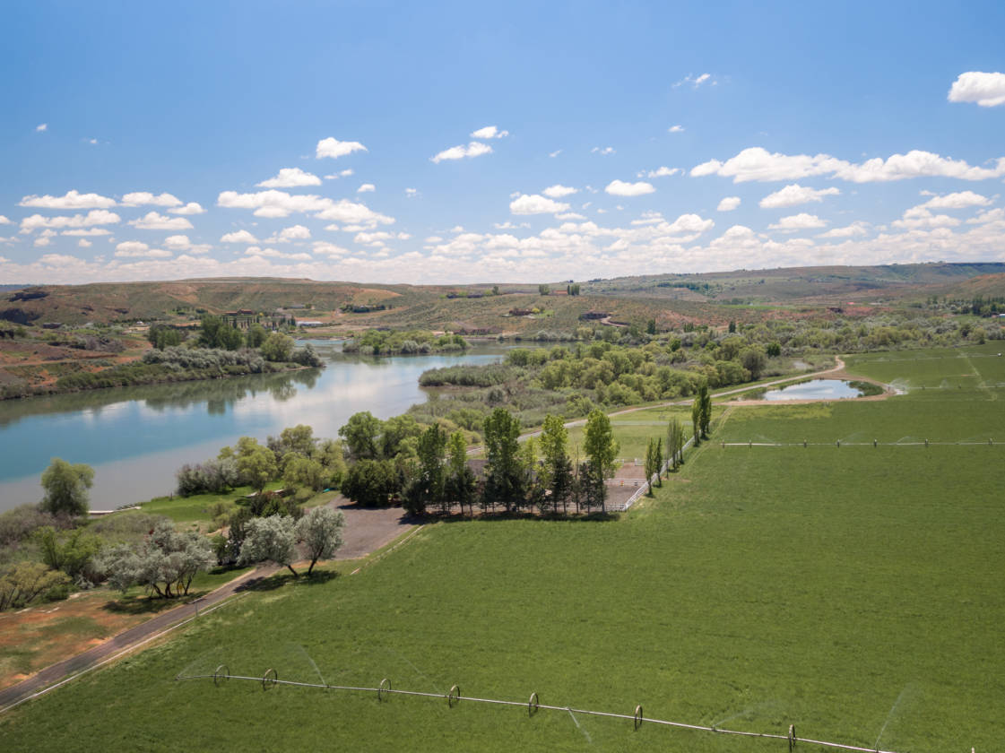 Lovely 67+/ acre Hagerman Valley farm with a 1/2 mile