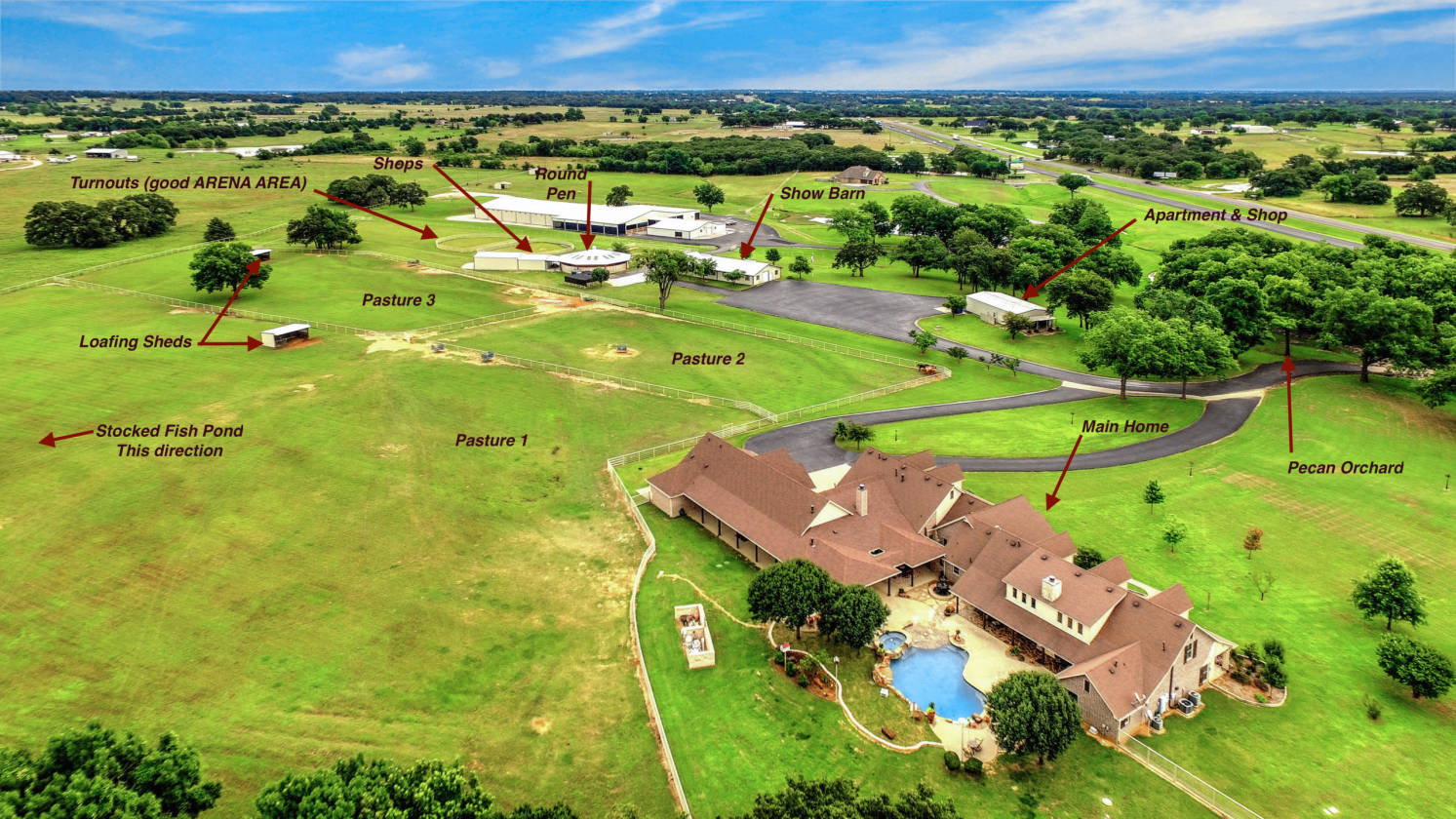 Amazing 7900+ Luxury Equestrian Estate 11403 E Us Highway 82,... Whitesboro, Cooke County