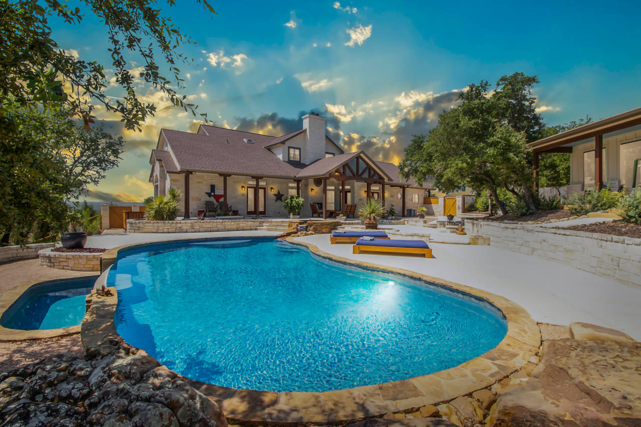 Hill Country Texas Style Ranch House on 5.16 AC w... | Dripping Springs, Hays County, Texas ...