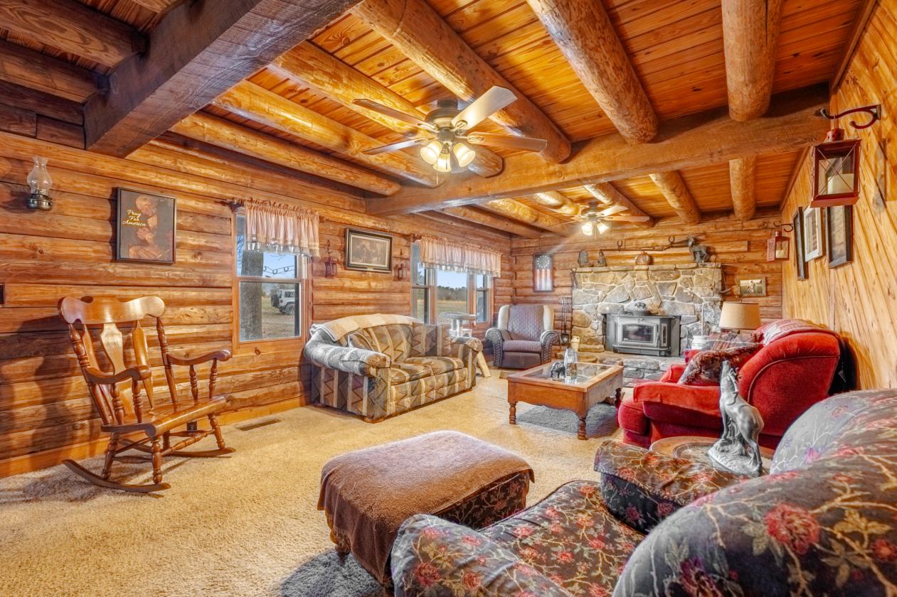 REAL LOG HOME on 12 Unrestricted Acres - photo 27