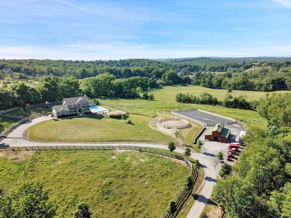 Equestrian Estate Home on 23.9 private acres. . . 1... Chester