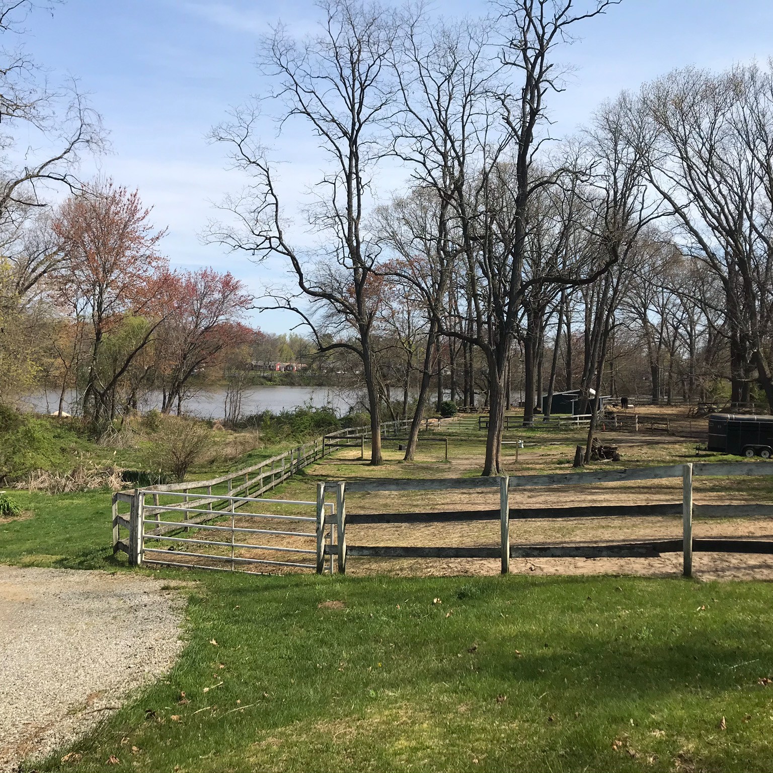 Horse farm that sits on the Allentown Lake Allentown, Monmouth County